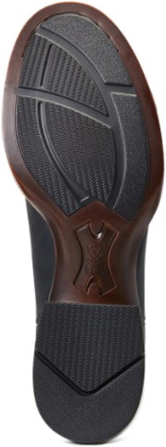 ARIAT Men's Booker Ultra Round Toe Western Boot, Den Black, 10.5 EE