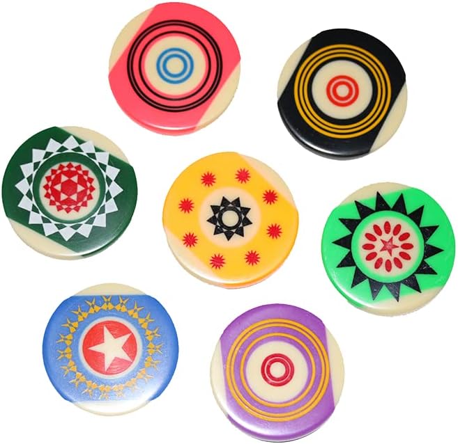 StonKraft Carrom Board Striker Standard Size with Case (Pack of 2) - No Choice of Color/Design - Assorted Colors image 3