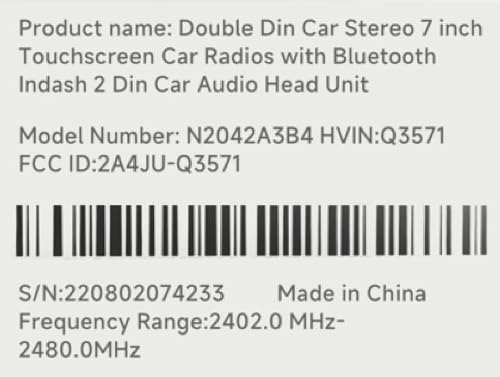 Hodozzy Double Din Car Stereo 7-Inch Touch Screen Car Radio with Bluetooth Indash 2 Din Car Audio Head Unit Support Mirror Link for Android/iOS USB TF AUX FM MP5 Multimedia Player + Backup Camera