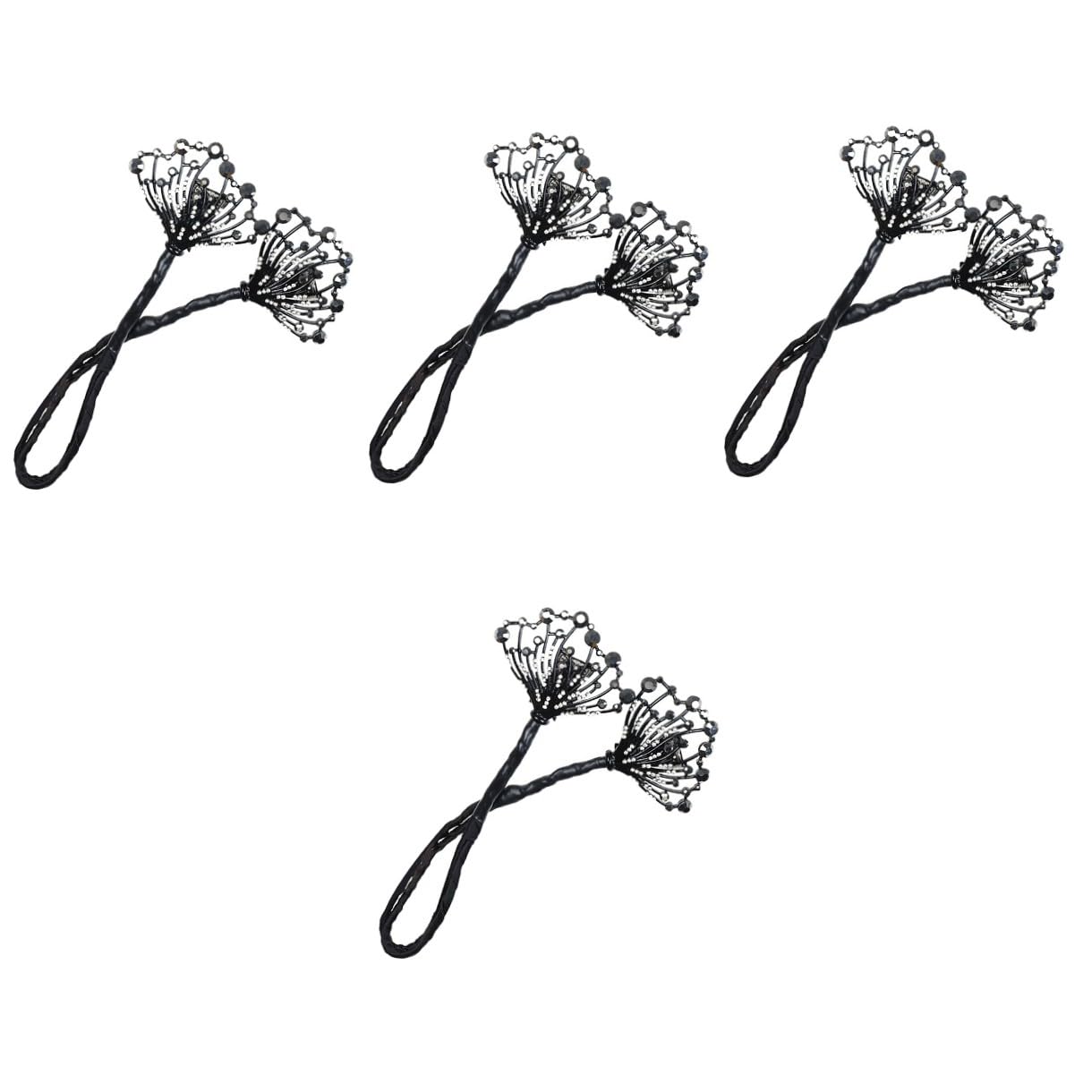 minkissy 4pezzi Chignon Creatore Per Acconciature Accessorio Per Donne e Ragazze Facile Da Usare Per Eleganti Chignon Pochi Minuti Design Curato e Versatile Compatibile Con Diversi Di