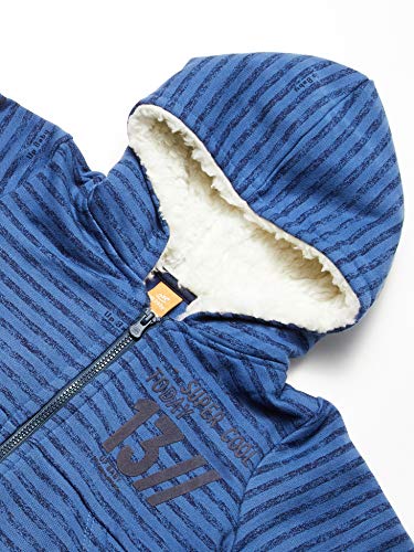 Conjunto Jaqueta Com Capuz Forrado e Calça Meninos Up Baby, Azul, 02