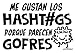 Enkolor Vinilos Decorativos Frases para Paredes Hashtags. Pegatinas Adhesivas Color Negro. Tamaño 29X21 cm. Extensión Garantía - Servicio Vinilo Repara Incluido