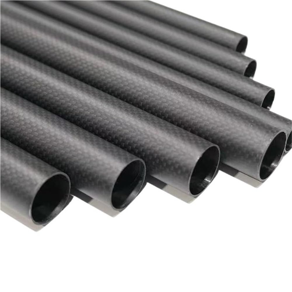 Tubo de fibra de carbono Tubos de fibra carbono mate 3K 500 mm, diámetro exteri0r 6-40, alta resistencia, for accesorios drones (2 unidades)(40x36x500mm)