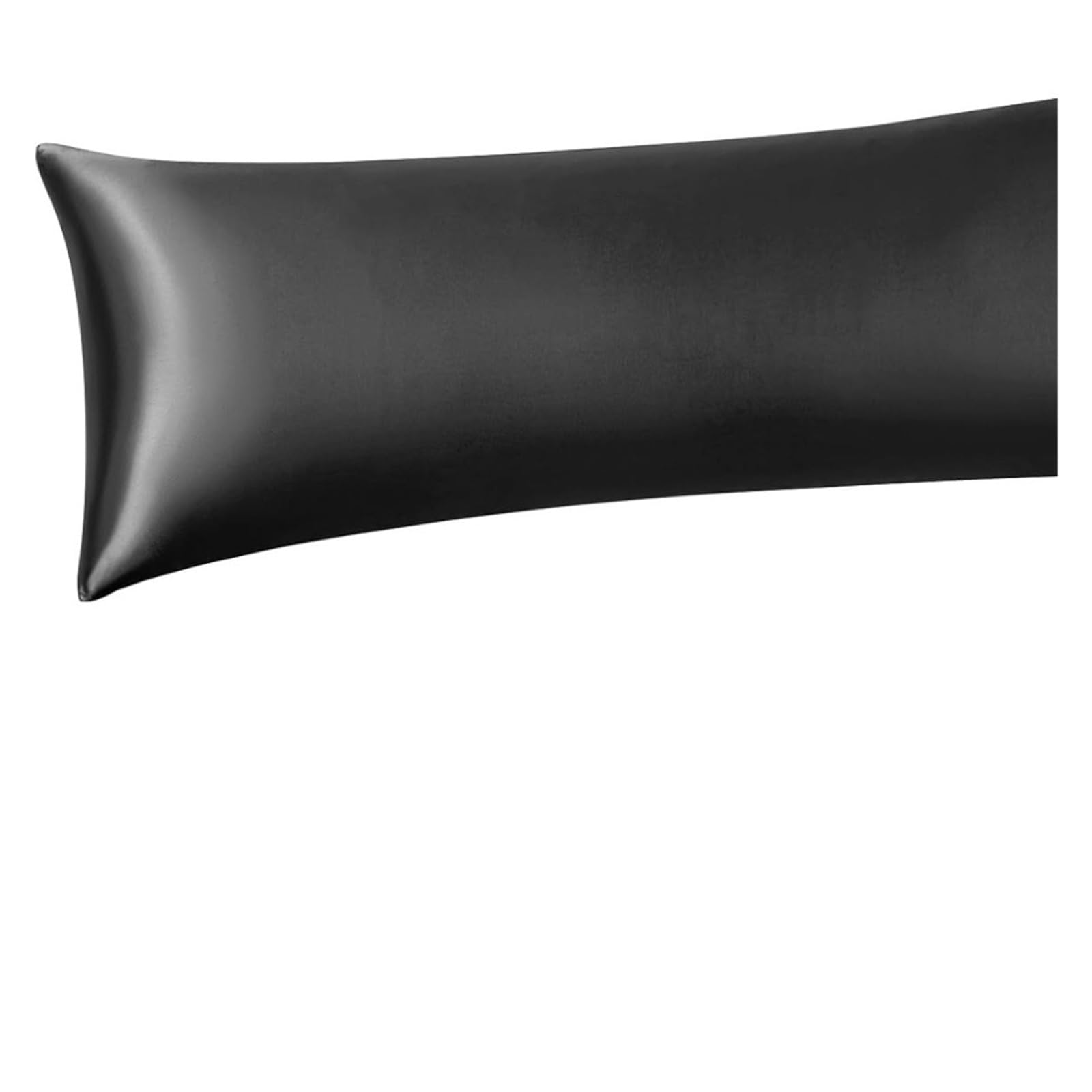Silk Pillowcase Satin Pillowcase Standard Size Smooth And Cooling Satin Silk Pillow Cases For Hair And Skin(BLACK)