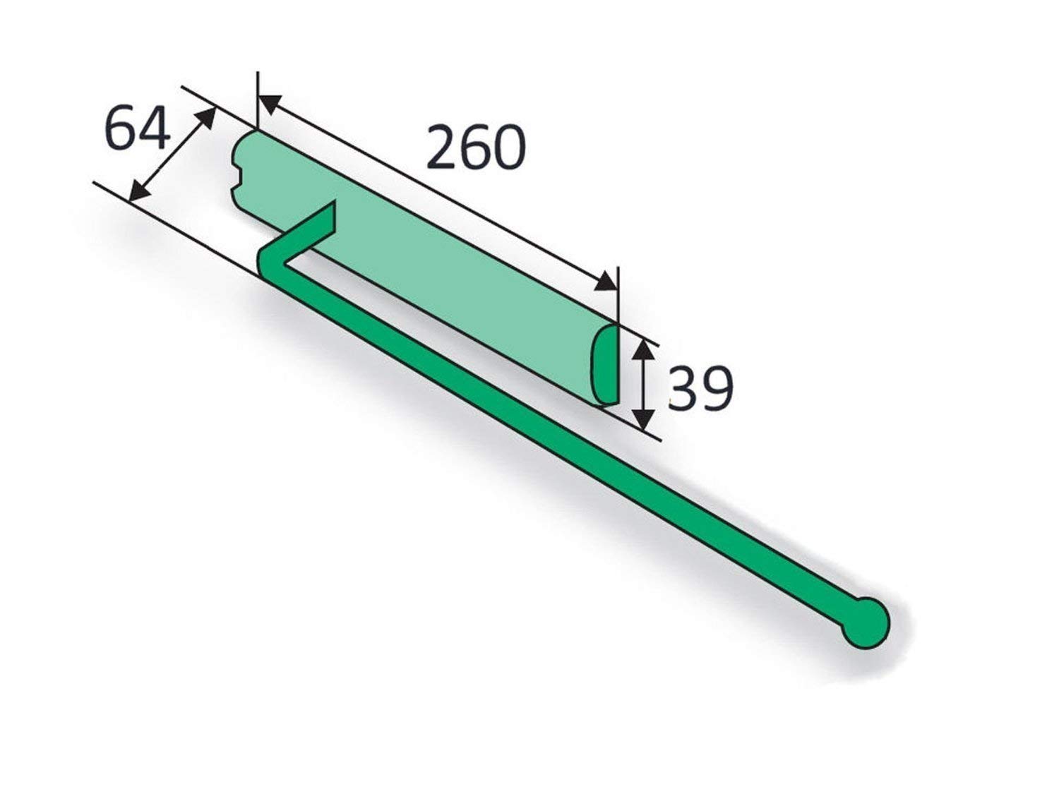 SO-TECH Handtuchauszug Verchromt – 1-armig, 325 Mm Eingezogen, 495 Mm Ausgezogen