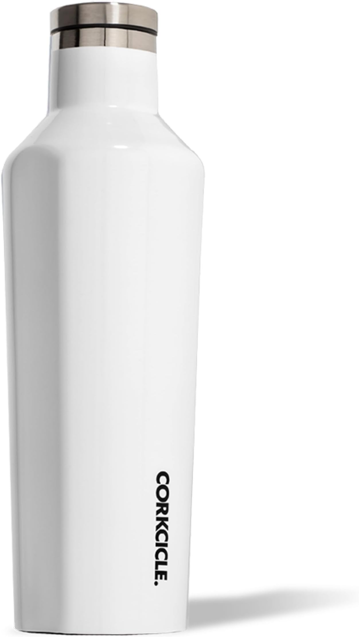 Insulated Canteen, Cold 25H, Hot 12H, 16 oz, Gloss White