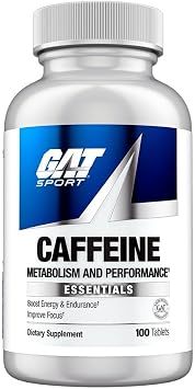 GAT SPORT Essentials Caffeine Metabolism and Performance, 100 Tablets