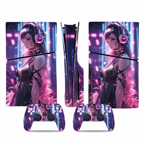 �X�L���V�[���Ή� PS5 Slim�p�X�L�� �f�B�X�N�Ł��f�W�^���� �R���\�[�����R���g���[���[�p �r�j�[���J�o�[�X�L�����b�v �L�Y�h�~�A�݊������� �K���@�� Slim�p 63088 �f�J�[���J�o�[���b�v(Disc Version)