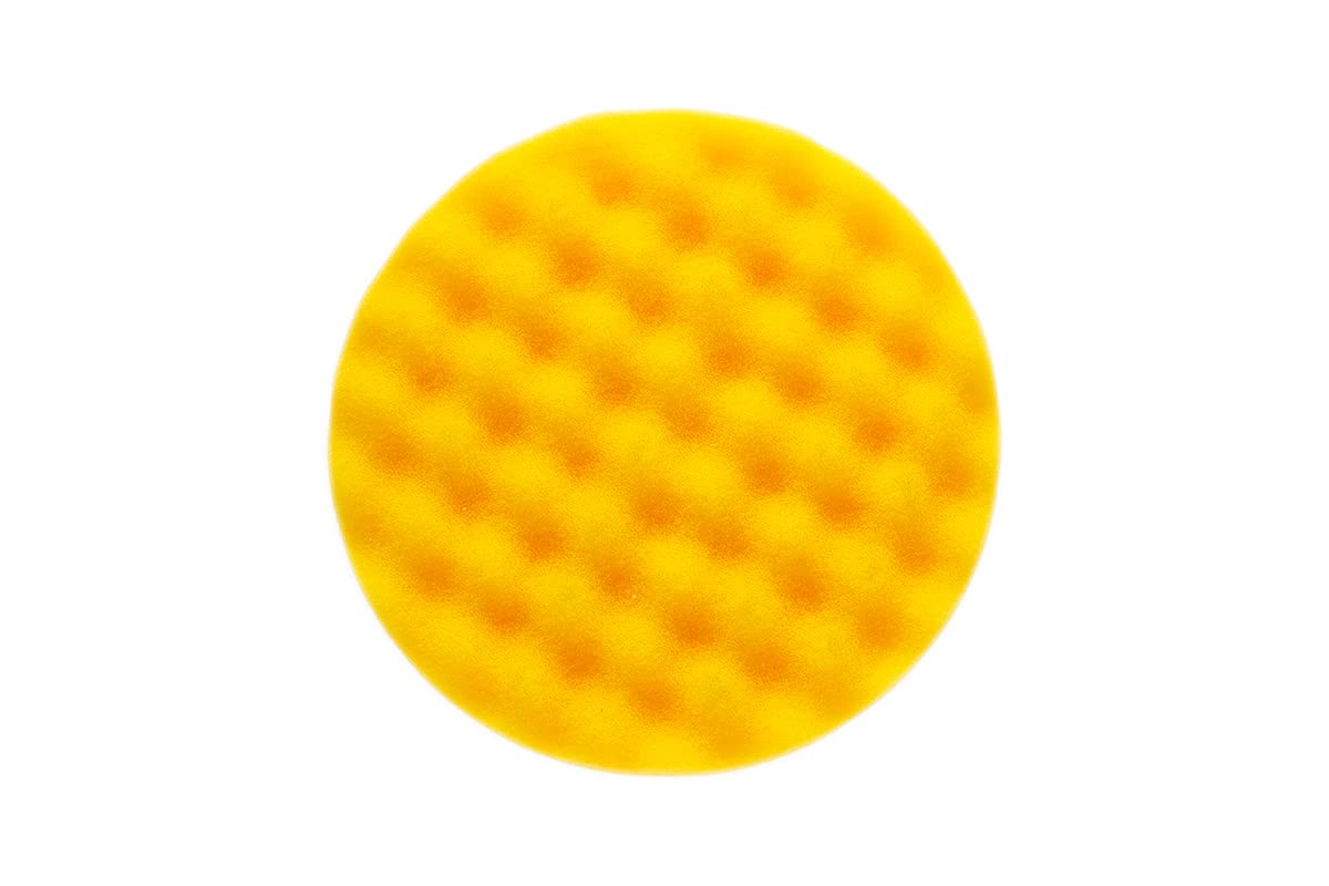 Mirka spugna per lucidare Ø180mm x 25mm / gialla ondulata/per lavori di finitura e lucidatura/per lucidanti Polarshine / 1 confezione