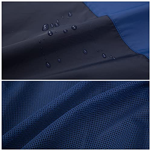 Rokka&Rolla Men's Lightweight Packable Windbreaker Water-Resistant Weatherproof Jacket4