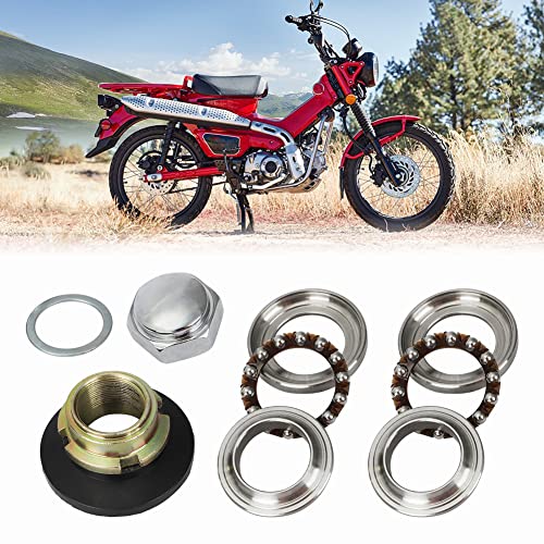 Alpha Rider Steering Stem Bearing Rebuild Kit for Honda CT90 CL70 SL70 XL70 XR100 CL90 ATC200 ATC70 Z50 ATC185 Mini Trail Bearing Stem Set Fork Stem Dust Seal Assembly