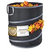 Garten-Abfallsack Selbststehend & robust; Pop-Up Gartensäcke, Laubsack für Grünschnitt, Rasenschnitt & Gartenabfälle (M)