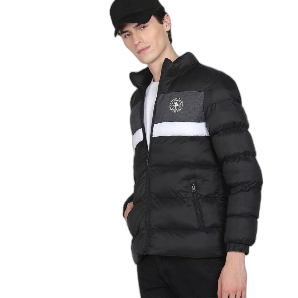 Men Nylon & Net Standard Length Jacket-image-42