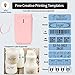 LMASBLTER Pink Label Maker Machine with Tape D11 Portable Bluetooth Sticker Label Printer with Different Fonts Easy to Use Ideal for Home Office Organization Small Business Supplies USB Rechargeable