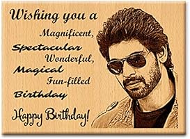 GFTBX 'Happy Birthday' Personalized Engraved Rectangular Wooden Photo Plaque Gift for Brother|Men|Boys|Boyfriend (5 x 4...