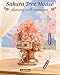 ROBOTIME DIY Miniature House Kits for Adults, 3D Wooden Puzzles for Teenager, Japanese Cherry Blossom Tree Sakura Bonsai Plants for Birthday Gifts and Hobbies (Sakura Tree House)