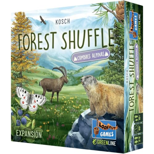 Lookout Games | Forest Shuffle Cumbres Alpinas | Expansión | Juego de Mesa | A Partir de 10 Años | De 2 a 5 Jugadores | 60 Minutos por Partida | Español