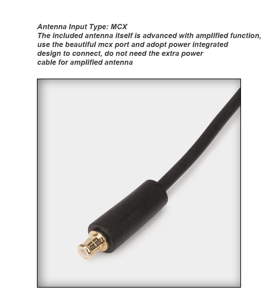 Erisin ES394 Dab+ Digitale Radio Ricevitore Box Doppi sintonizzatori DAB per autoradio Audio Broadcast con Adattatore Antenna Amplificatore MCX per Android autoradio