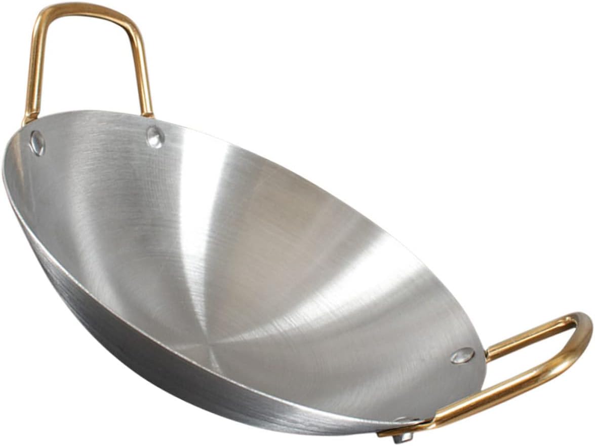 VOSAREA Dry Pot Versatile Seafood Beef Cooking Pot for Induction Gas Stoves Outdoor Cookware for Hot Home Dining