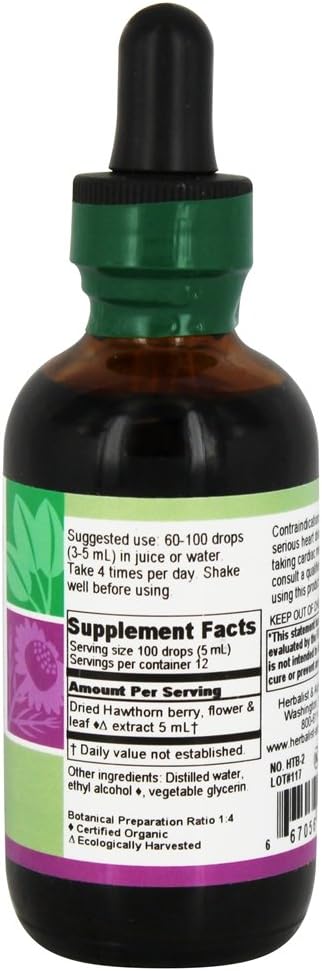 Herbalist & Alchemist- Hawthorn Extract 2 oz