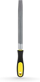 Half Round Steel File 8" for Sharpening, Deburring, and Edge Finishing - Ideal for Metal, Wood, and Plastic Surfaces - Essential Tool for Industrial and DIY Projects