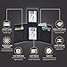 Real Leather Mens Trifold Wallet RFID Blocking Slim Minimalist Front Pocket - Thin & Stylish with ID Window in Gift Box