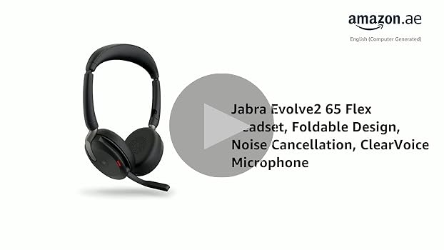 Jabra Evolve2 65 Flex - Wireless Stereo Headset with