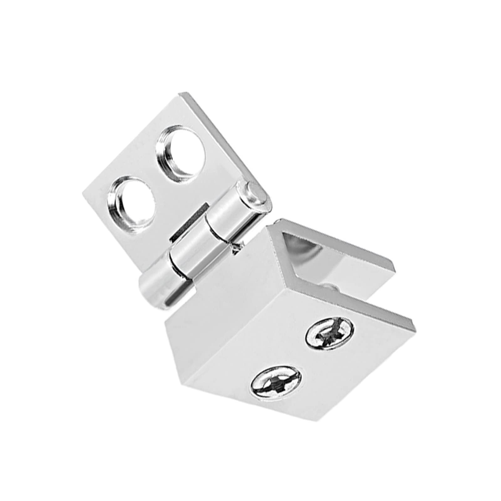 METALLIXITY Glass Door Hinges, (5mm-8mm Glass Thickness) 4Pcs, 0-Degree Glass Hinge Clamp - Image 4
