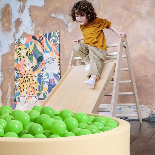 Realhaha Larger Plastic Balls for Ball Pit, Play Pin Balls for Toddlers Kid Ball Pits & Accessories for Bounce House,2.76 inches, Green - Thumbnail 5