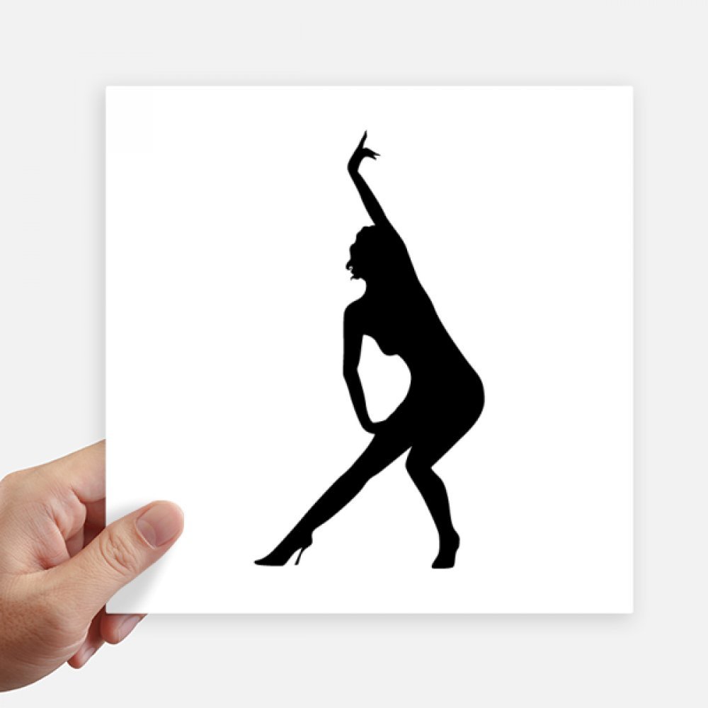 Pegatinas de yoga hermosas vinilos cuadrados decorativos para maleta y pared juego de 4 piezas