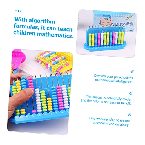 KOMBIUDA Brinquedos Educativos De Plástico Com 12 Ábacos Playset De Artesanato De 12 Dígitos Com Ába