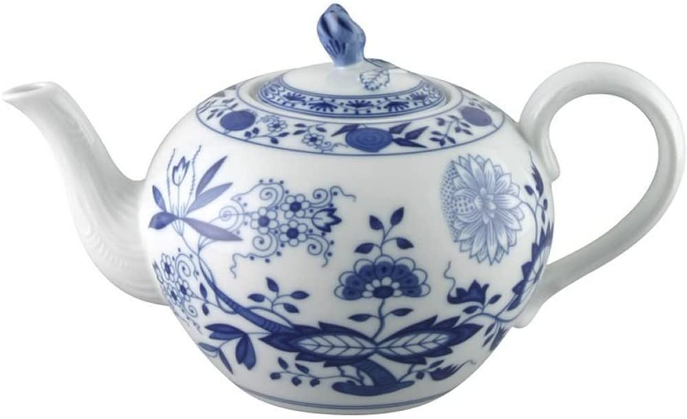 Hutschenreuther 02001-720002-14240 Zwiebelmuster Teekanne 12 Personen, 1,35 L, blau
