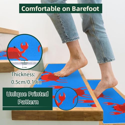 Tapis d'escalier antidérapants pour protéger le bois des griffures