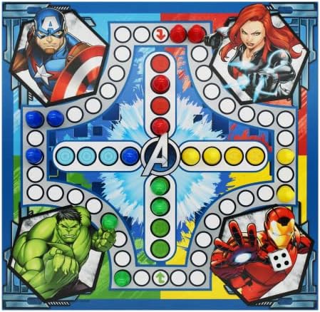 Cartamundi Marvel Games Compendium, Enjoy 35 Games Including Nine Men's Morris, Draughts, Ludo, Ladders Board Game, Great Gift For Ages 5+, Multicolor, 4.9 x 26.9 x 26.9 cm