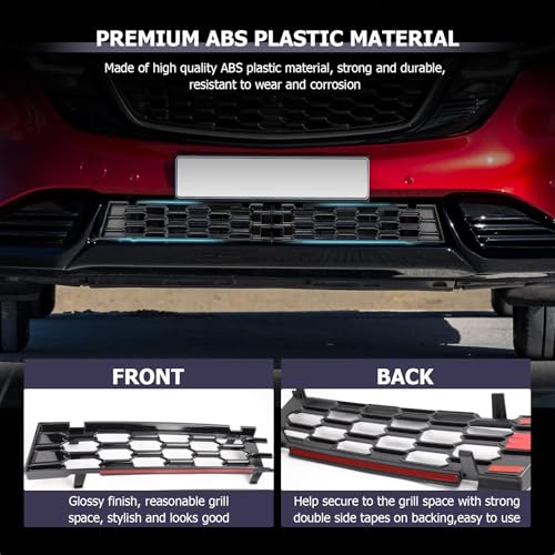 Image of LUWU Mazda CX-5 2026 Front Lower Grill Mesh Compatible With 2026 Mazda CX-5 Front Mesh Grill Inserts Trims Front Mesh Grille Cover Guard for Mazda CX5 2026 Car Exterior Accessories ABS Material Black