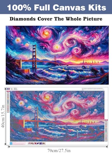 ijbnhd Large Diamond Painting Kits for Adults 16X28inch - image 2