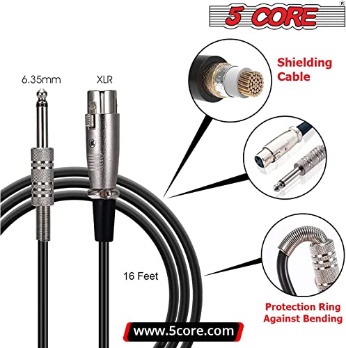 5Core 2 Pack Microphone Pro Dynamic Metal Mic Xlr Audio Cardiod Vocal Karaoke Singing Nd-57X 2Pcs #TOP1