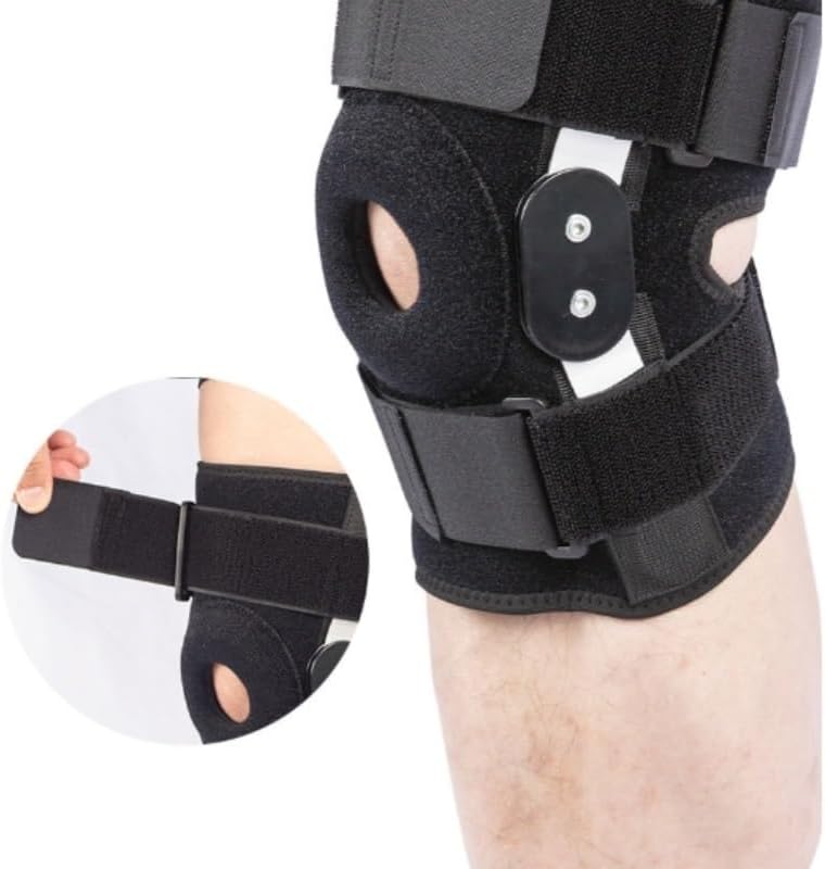 Exercise, Protection Bandage Metal Sports Support Patellar Knee Pads Pressurized Shock Absorption Running Sports for Fitness, Cycling, Running, Playing Football
