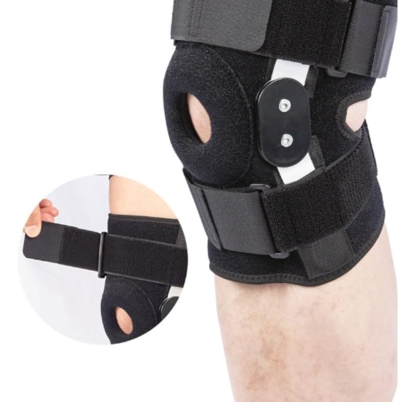Bandage Metal Sports Support Patellar Knee Pads Pressurized Shock Absorption Running