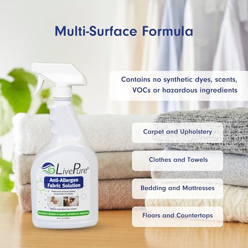 LivePure Anti-Allergen 32 OZ Fabric Spray for Household Surfaces by LivePure - Image 4