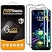 (2 Pack) Supershieldz for LG V50 ThinQ Tempered Glass Screen Protector, (Full Cover) (3D Curved Glass) Anti Scratch, Bubble Free (Black)