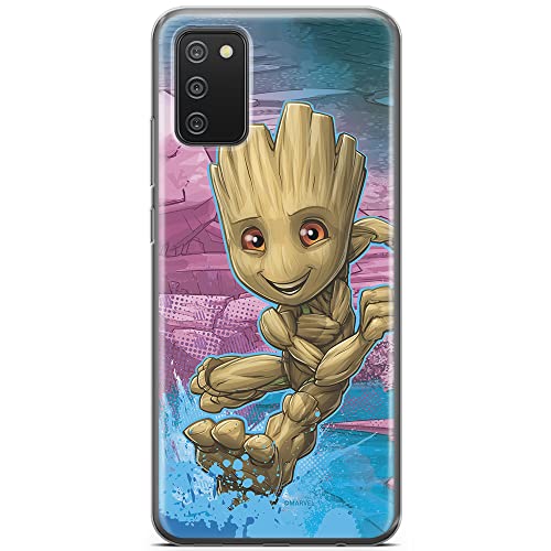 ERT GROUP mobile phone case for Samsung A02S original and officially Licensed Marvel pattern Groot 001 optimally adapted to the shape of the mobile phone, case made of TPU