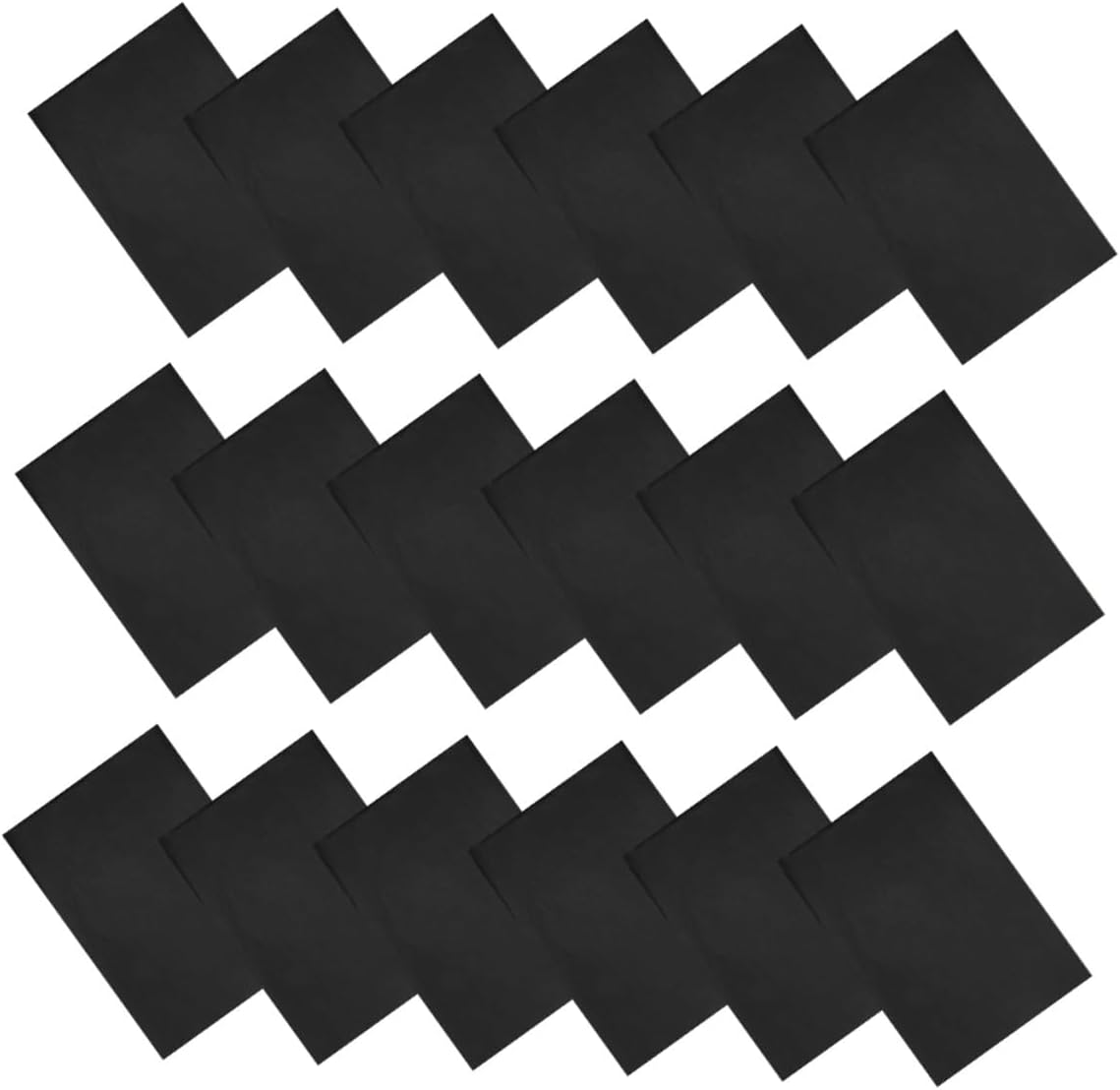 INOOMP 100 Sheets Black Tissue Paper for Packaging and Craft Wrapping, 35x50cm Bulk Pack for DIY Floral Wraps, Wedding Birthday and Party Decoration