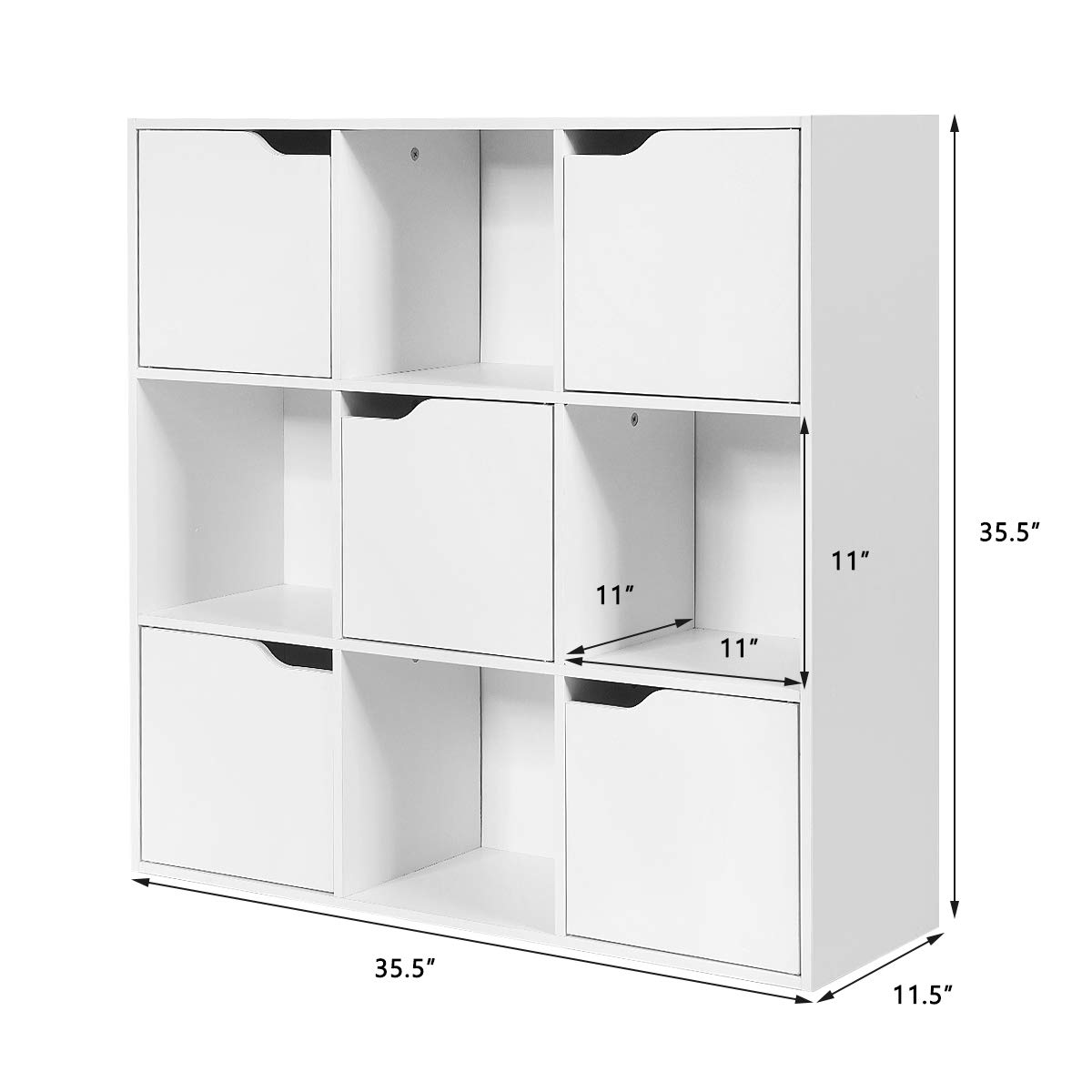 Giantex 9Cube Storage Organizer, Storage with 4 Open Cubes and
