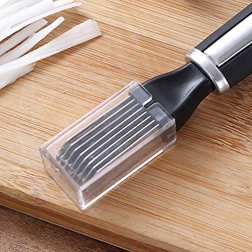 Cortador de cebola verde Doitool cortador de cebola, cortador de cebola, aço inoxidável, cortador de