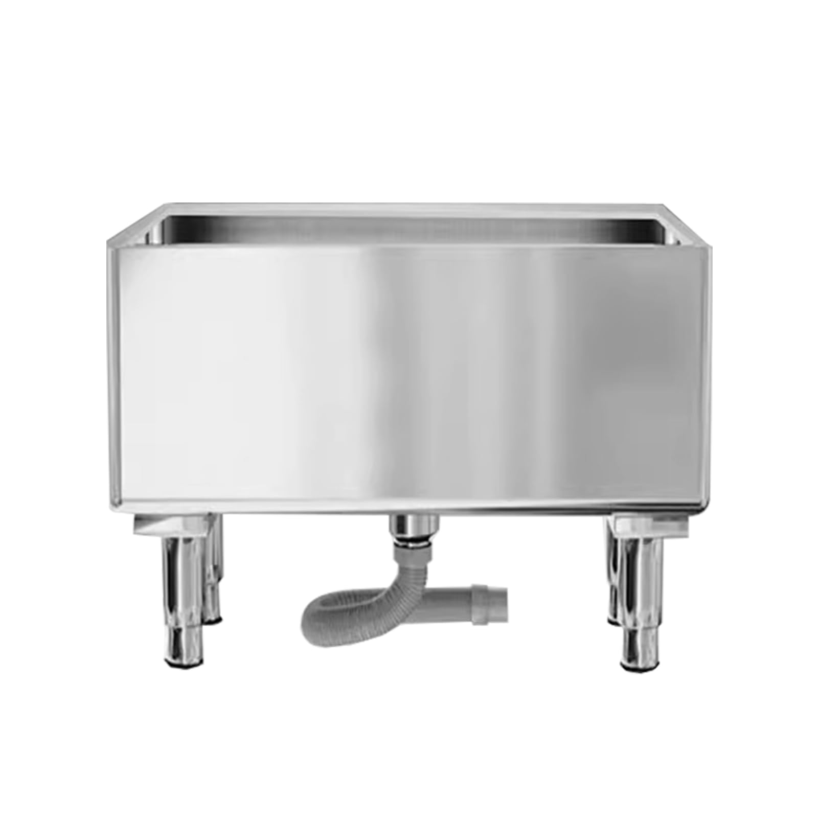 TAXXII Commercial Floor Mop Sink, Stainless Steel Utility Bucket, Laundry Room Slop Sink for Kitchen/Business/Garages(Size:60x40cm/23.6x15.7in,Color:silvery)
