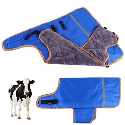 Fleece Calf Blankets Jacket for Calves - Calf Coat Keep Warmming Soft Calf Cow Goat Dog Warm Clothes Comfortable Freezing Resistance Cold Proof Oxford Cloth Waterproof