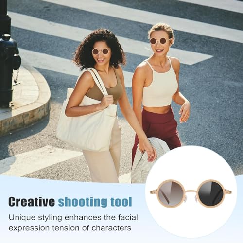 Gafas de sol para evitar fatiga ocular de hombre redondas con bloqueo solar 2
