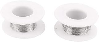 New Lon0167 2 SZTUK 40 M 131,2 stopy 0,2 mm 32AWG Kabel Stały przewód grzejny do elementów grzejnych(2PCS 40M 131.2ft 0.2mm 32AWG Kabel Constantan Heizdraht für Heizelemente