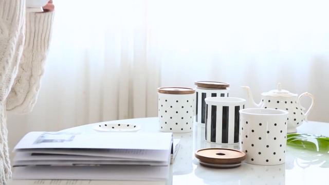 Amazon.com | EKUEE Black and White Retro Series European Striped